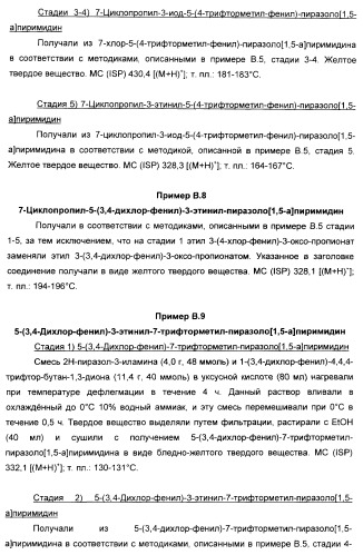 Производные ацетиленил-пиразоло-пиримидина в качестве антагонистов mglur2 (патент 2412943)