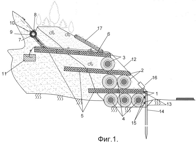 Противооползневая система биопозитивной конструкции (патент 2512201)