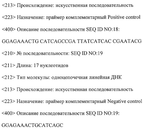 Набор дифференцирующих и специфических олигонуклеотидов для идентификации днк возбудителей острых кишечных инфекций, способ идентификации оки, микрочип и диагностическая система для осуществления способа (патент 2509804)