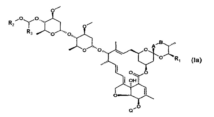 Производные авермектина в1 и моносахарида авермектина в1, имеющие алкоксиметильный заместитель в положении 4&quot;- или 4&#39;- (патент 2330857)