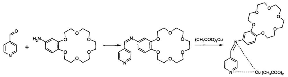 Пиридинилметиленамино-бензо-18-крауны-6 и их медные комплексы (патент 2655166)