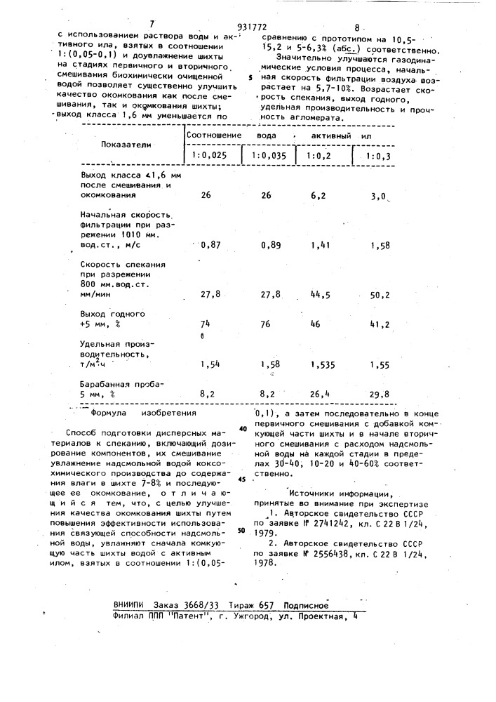 Способ подготовки дисперсных материалов к спеканию (патент 931772)