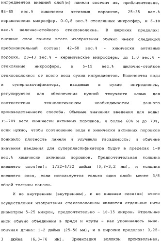 Невозгораемые усиленные, легковесные панели на вяжущем веществе и металлокаркасная система для покрытия пола (патент 2358077)