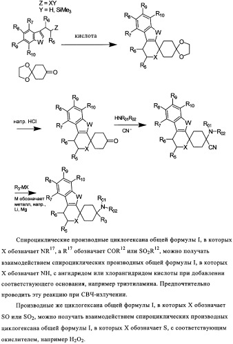 Спироциклические производные циклогексана (патент 2354656)