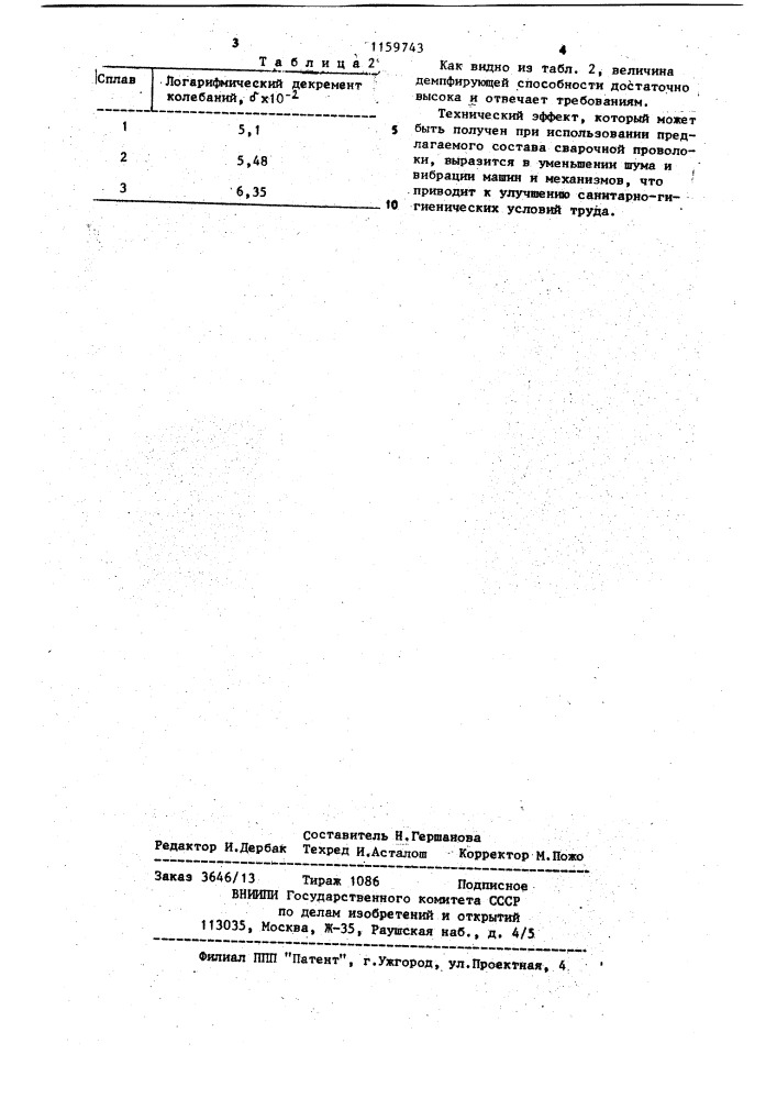 Состав сварочной проволоки (патент 1159743)