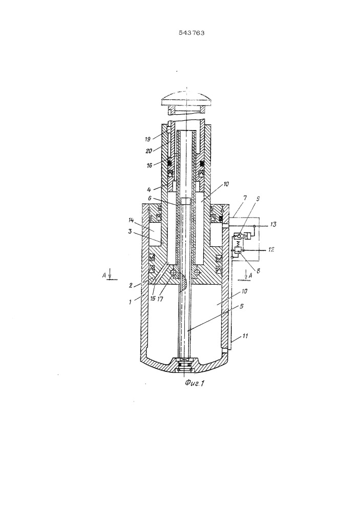 Силовой гидроцилиндр шахтной крепи (патент 543763)