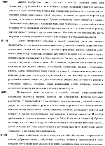 Способы гормонального лечения с применением контрацептивных режимов с непрерывным введением эстрогена (патент 2403046)