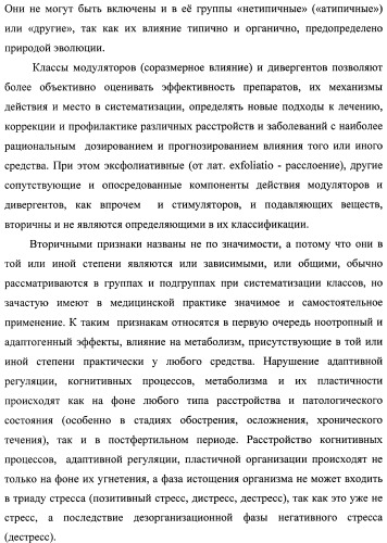 Состав, обладающий модуляторной активностью с соразмерным влиянием, фармацевтическая субстанция (варианты), применение фармацевтической субстанции, фармацевтическая и парафармацевтическая композиция (варианты), способ получения фармацевтических составов (патент 2480214)