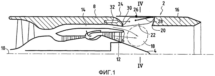 Смеситель потоков с изменяемым сечением для двухконтурного турбореактивного двигателя сверхзвукового самолета (патент 2450149)
