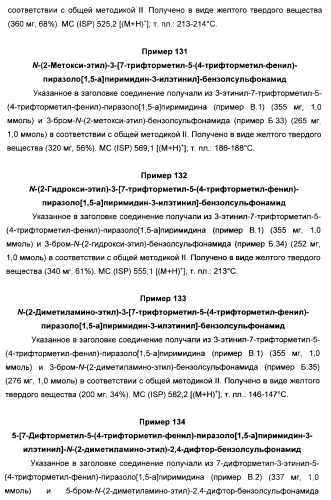 Производные ацетиленил-пиразоло-пиримидина в качестве антагонистов mglur2 (патент 2412943)