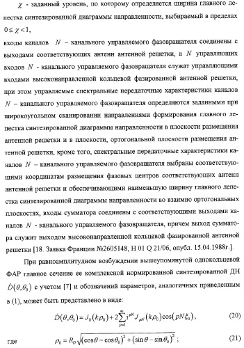 Высоконаправленная кольцевая фазированная антенная решетка (патент 2310956)