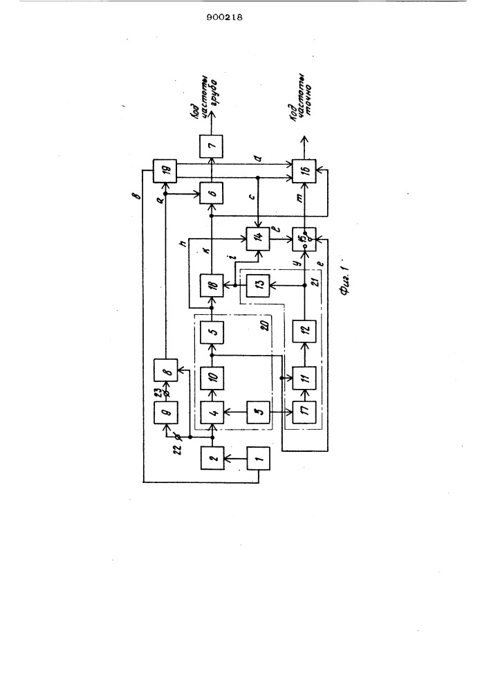 Устройство для измерения полосы пропускания четырехполюсника (патент 900218)