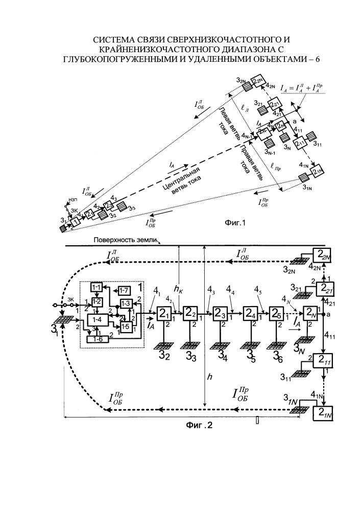 Система связи сверхнизкочастотного и крайненизкочастотного диапазона с глубокопогруженными и удаленными объектами - 6 (патент 2626070)