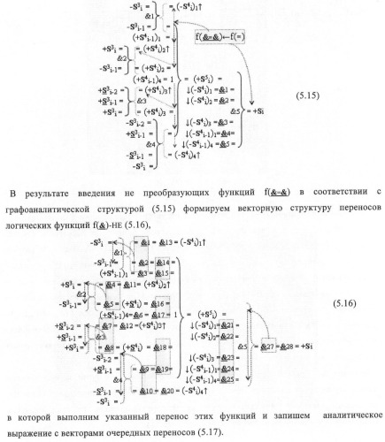 Функциональная структура корректировки аргументов промежуточной суммы &#177;[s3i] параллельного сумматора в позиционно-знаковых кодах f(+/-) (патент 2378681)