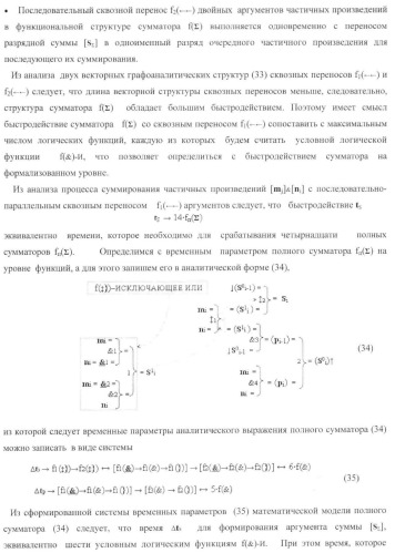Функциональная входная структура параллельно-последовательного умножителя формата позиционно-знаковой системы счисления f(+/-) (патент 2378684)
