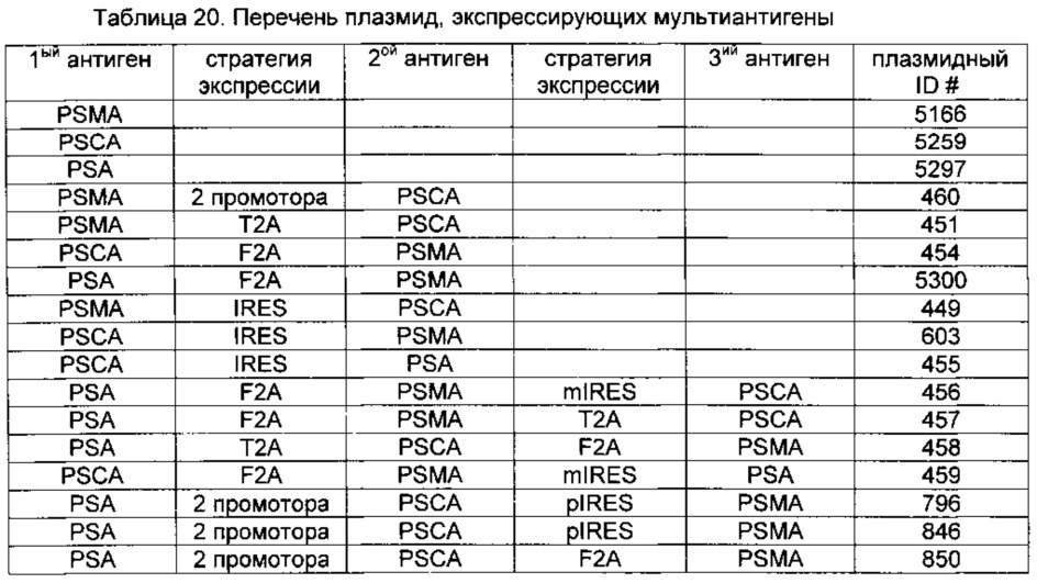 Простатоассоциированные антигены и иммунотерапевтические схемы на основе вакцин (патент 2609651)