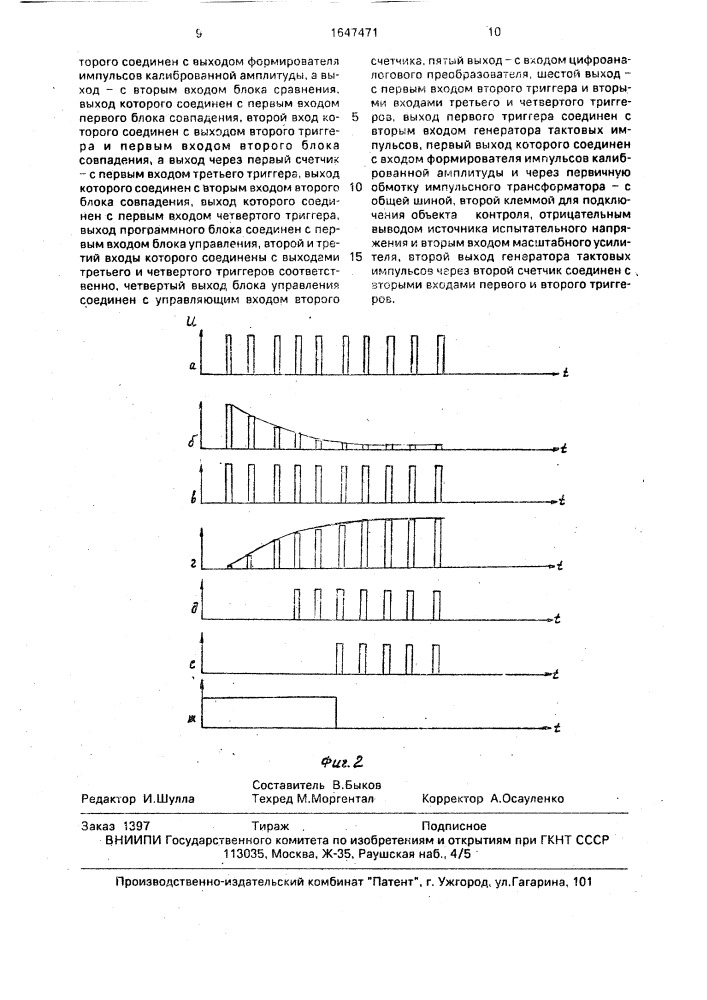 Устройство допускового контроля токов утечки (патент 1647471)