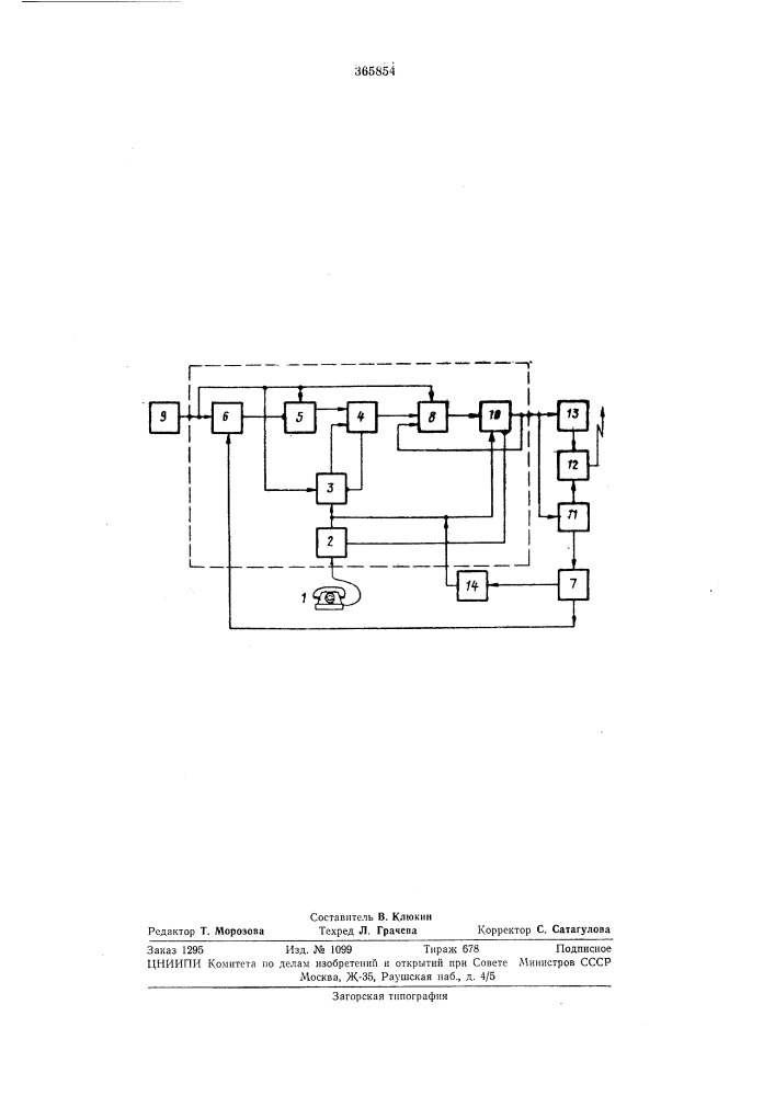 Канальное кодирующее устройство для (патент 365854)