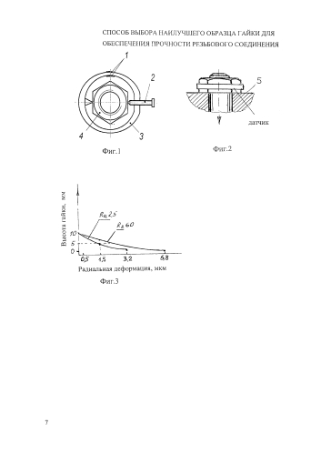 Способ выбора наилучшего образца гайки для обеспечения прочности резьбового соединения (патент 2589628)
