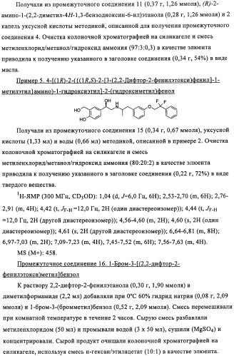 Производные 4-(2-амино-1-гидроксиэтил)фенола в качестве агонистов  2-адренергического рецептора (патент 2451675)