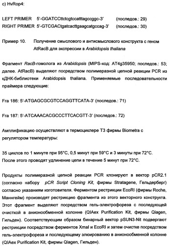 Новые последовательности нуклеиновых кислот и их применение в способах достижения устойчивости к патогенам в растениях (патент 2346985)
