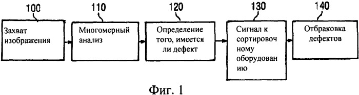 Способ выявления дефектов в продукте питания в режиме реального времени (патент 2509356)