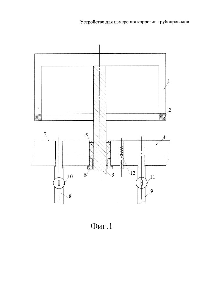 Устройство для измерения коррозии трубопроводов (патент 2627283)