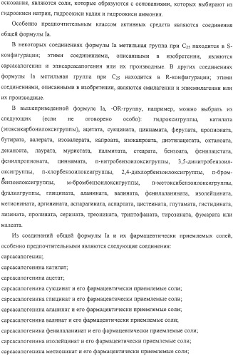 Терапевтические способы и применения сапогенинов и их производных (патент 2332999)