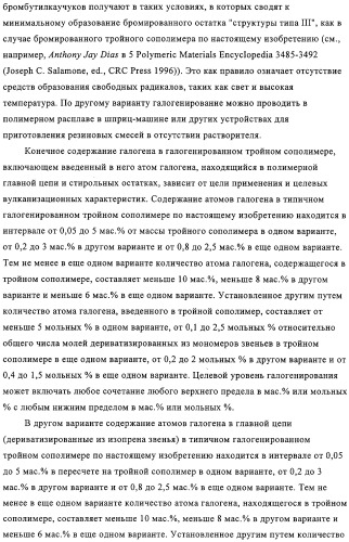 Эластомерные композиции и их использование в пневматической диафрагме, такой как внутренняя оболочка шины или камера для пневматической шины (патент 2327578)