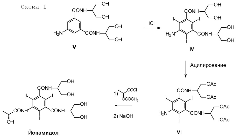 Способ получения йопамидола (патент 2657238)
