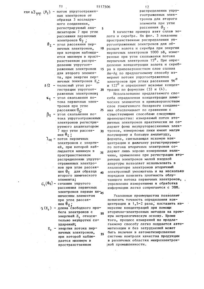 Способ количественного анализа поверхностных слоев твердых тел (патент 1117506)