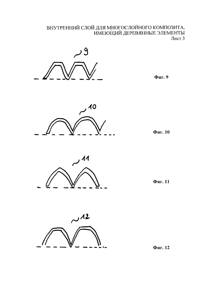 Внутренний слой для многослойного композита, имеющий деревянные элементы (патент 2659238)