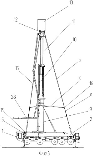 Мобильная вышка преимущественно для антенных систем (патент 2469445)