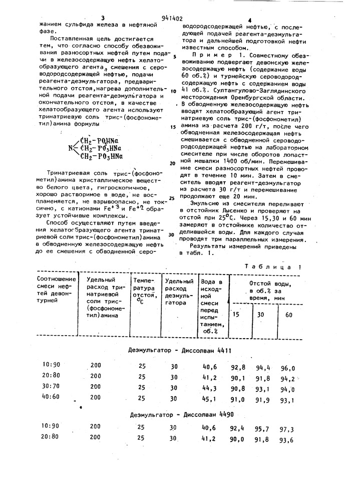 Способ совместной подготовки разносортных нефтей (патент 941402)