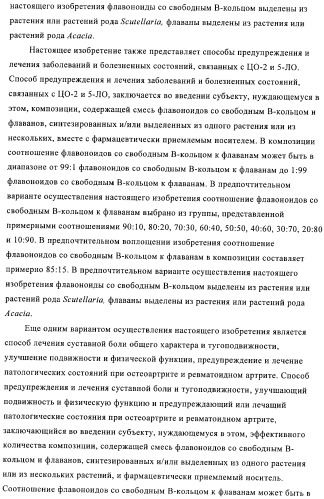 Приготовление смеси флавоноидов со свободным в-кольцом и флаванов как терапевтического агента (патент 2379031)