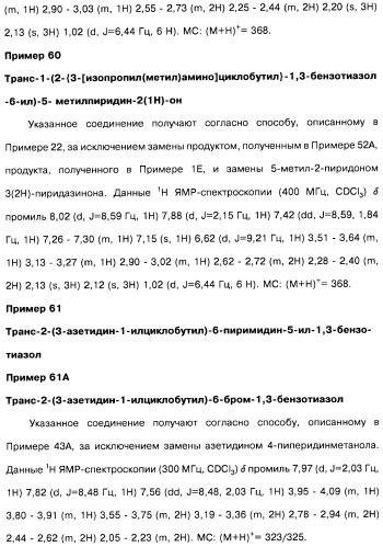 Производные бензотиазолциклобутиламина в качестве лигандов гистаминовых h3-рецепторов, фармацевтическая композиция на их основе, способ селективной модуляции эффектов гистаминовых h3-рецепторов и способ лечения состояния или нарушения, модулируемого гистаминовыми h3-рецепторами (патент 2487130)