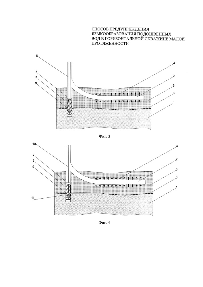 Способ предупреждения языкообразования подошвенных вод в горизонтальной скважине малой протяженности (патент 2651829)