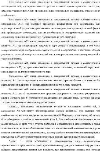Лекарственные ядра для замедленного высвобождения терапевтических средств (патент 2478366)