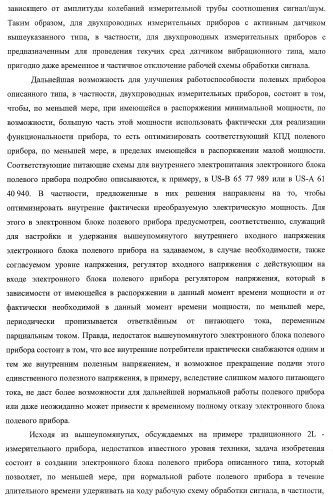 Запитанный от внешнего электрического источника энергоснабжения электронный блок полевого прибора (патент 2394354)