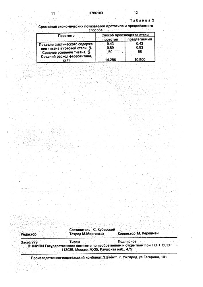 Способ производства титансодержащей стали (патент 1786103)