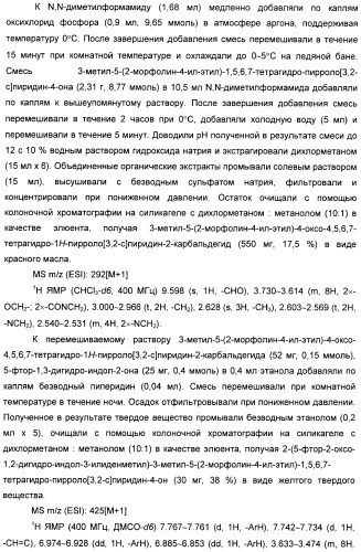 Производные пирроло[3,2-c]пиридин-4-он 2-индолинона в качестве ингибиторов протеинкиназы (патент 2410387)