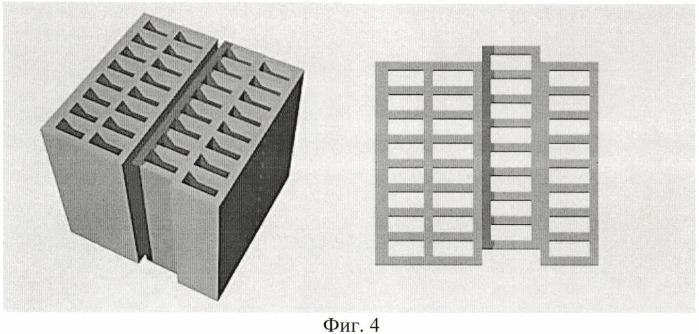 Пустотно-пористый керамический блок для возведения однослойных и многослойных стен (патент 2466246)