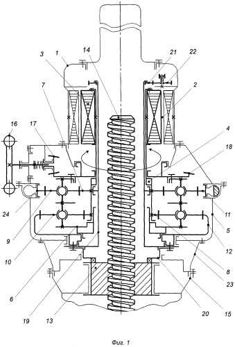 Универсальный высокомоментный многооборотный электропривод запорной арматуры трубопроводного транспорта (патент 2457385)