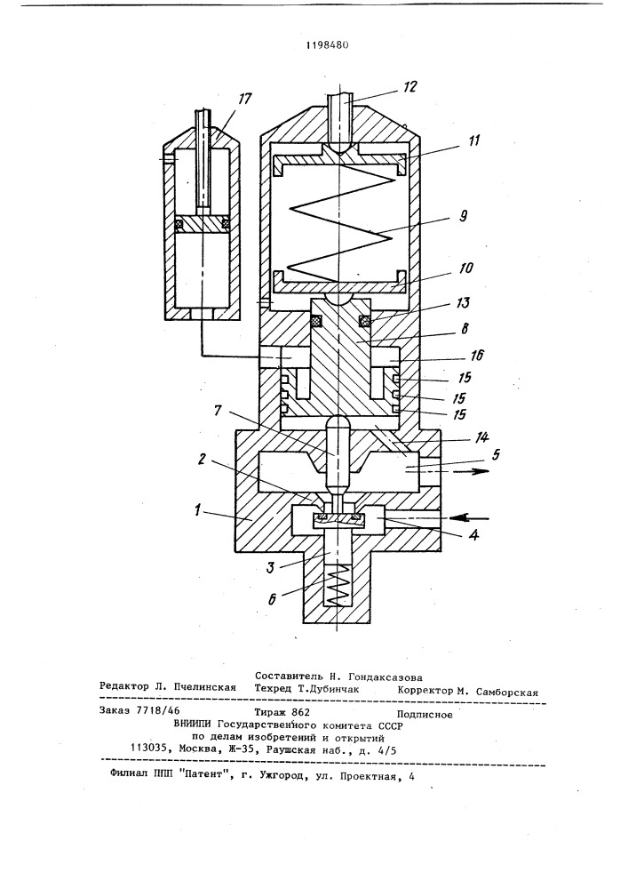Регулятор давления (патент 1198480)