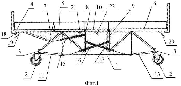 Схема сборки медицинской кровати с подъемным механизмом