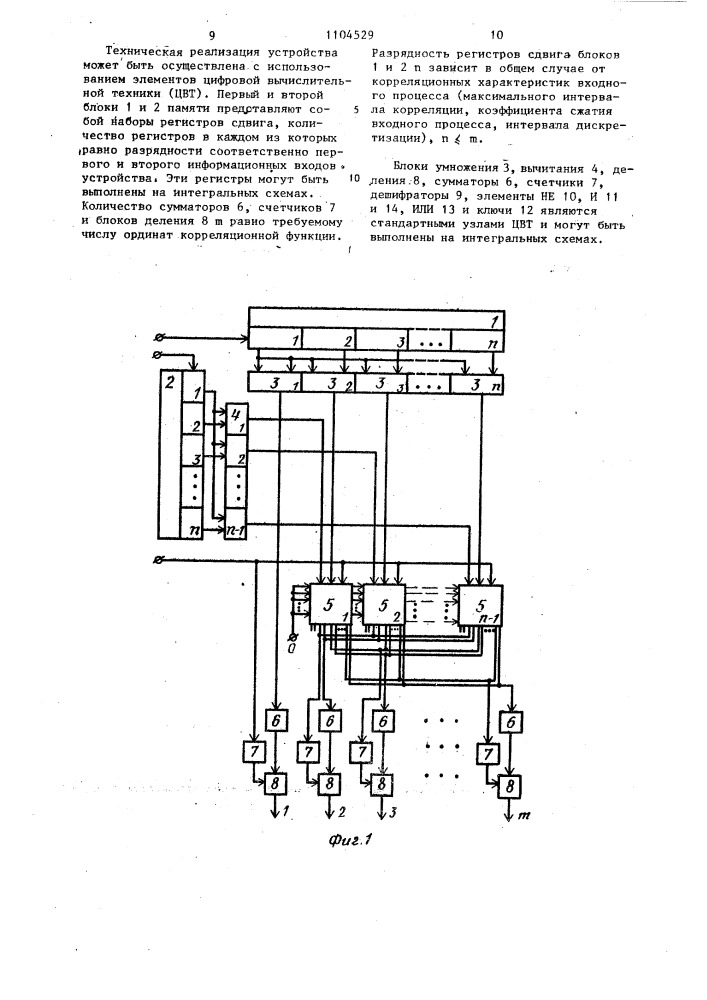 Цифровой автокоррелятор (патент 1104529)