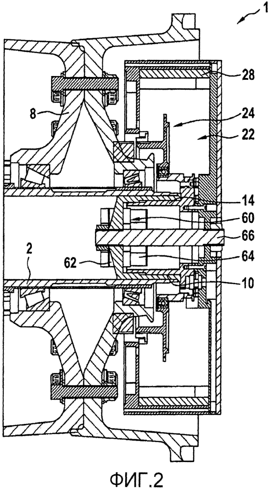Блок привода колеса для присоединения к шасси летательного аппарата (патент 2598871)