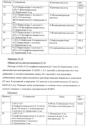 Производные диазепана в качестве модуляторов хемокиновых рецепторов (патент 2439065)