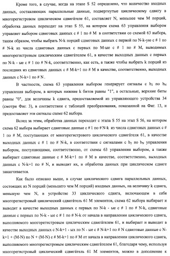 Устройство циклического сдвига, способ циклического сдвига, устройство декодирования ldpc-кода, телевизионный приемник и приемная система (патент 2480905)