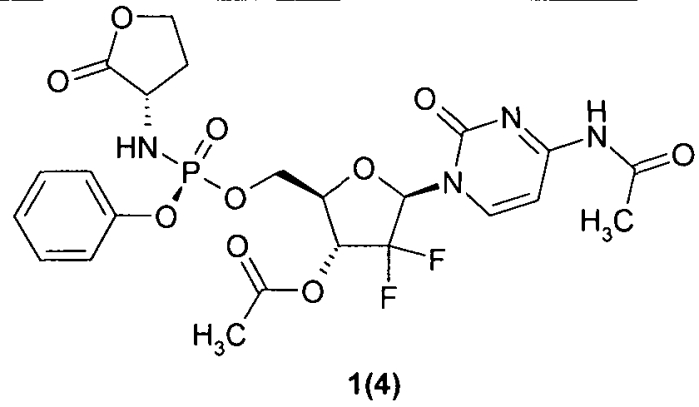 Замещенные (2r,3r,5r)-3-гидрокси-(5-пиримидин-1-ил)тетрагидрофуран-2-илметил арил фосфорамидаты (патент 2553996)